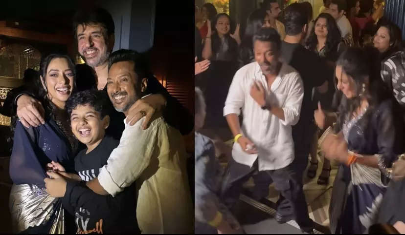 Rupali Ganguly dances her heart out with brother Vijay Ganguly and mom at her birthday bash; watch