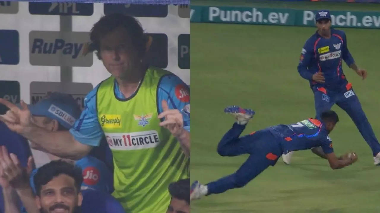 Watch: Rhodes' priceless reaction on Gowtham's stunning catch