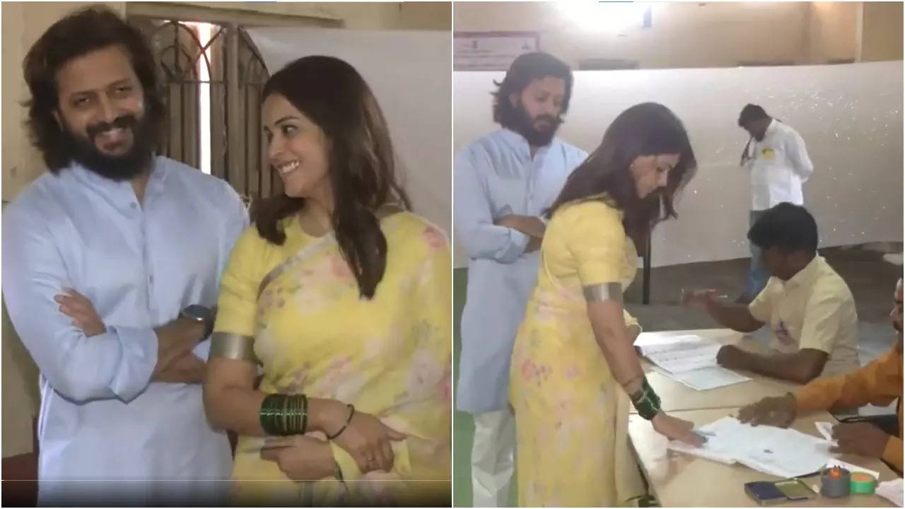 Lok Sabha Election 2024: Riteish Deshmukh and Genelia D’souza cast their vote in Latur, encourage citizens to practice their right | Hindi Movie News