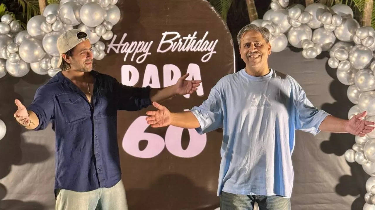 Shoaib Ibrahim makes his father pose in SRK style on his 60th birthday; writes ‘The King of my Life’