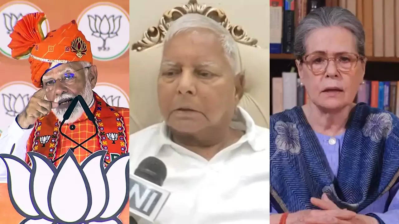 'Dangerous conspiracy exposed': PM Modi cites Lalu's Muslim quota remark to attack opposition; Sonia questions 'niyat' and 'niti' of BJP