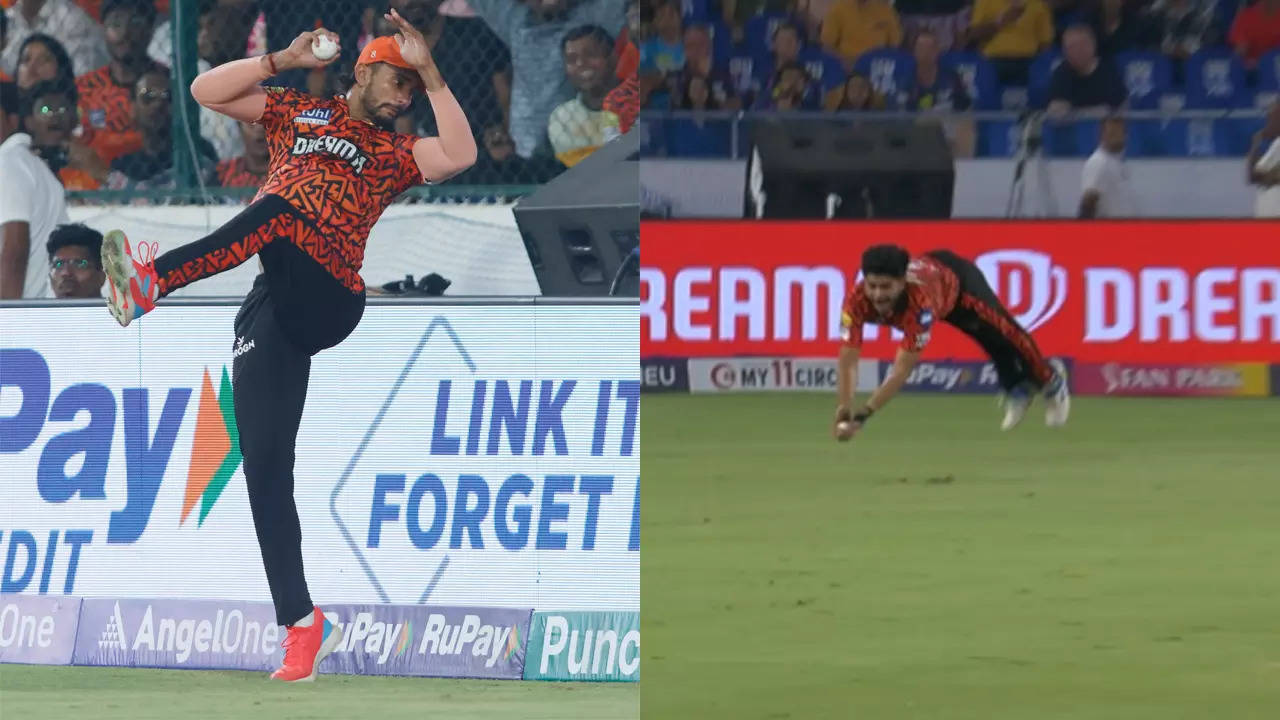 Nitish and Sanvir's stunning catches rock LSG early. Watch