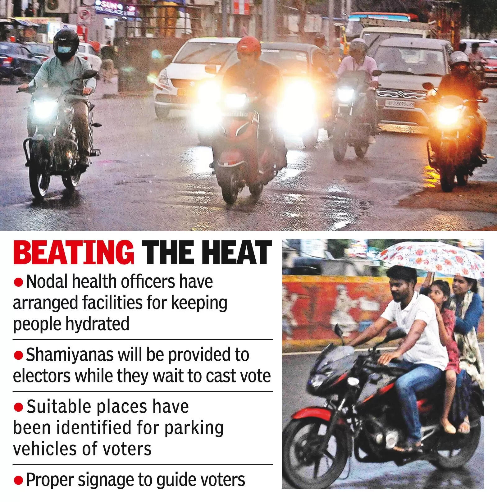 Rain likely on poll day, IMD issues yellow alert