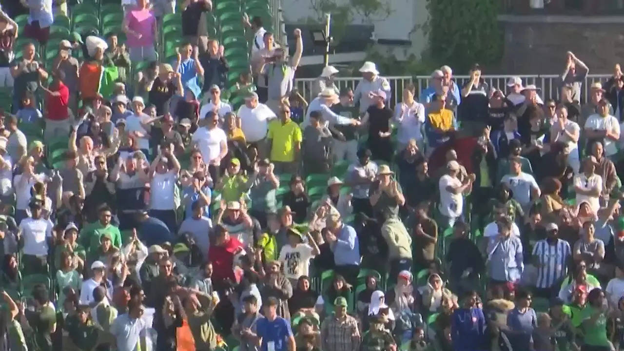Watch: Fans erupt in celebration as Ireland stun Pakistan
