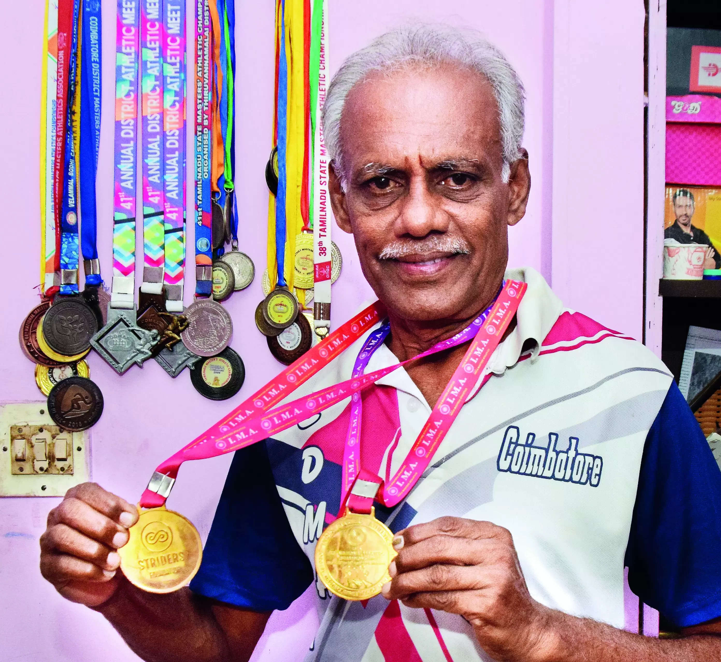 67-year-old athlete from district shines at National Masters Athletics Championship