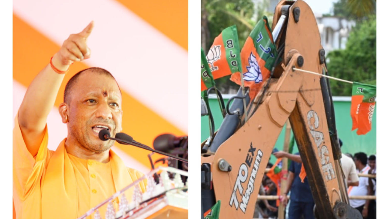 Bulldozers a hit at Yogi rally in Odisha; BJP CM promises UP-like action against mafia