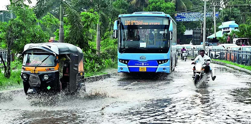 People in Dharwad blame civic agencies as rain, floods, traffic jams haunt them