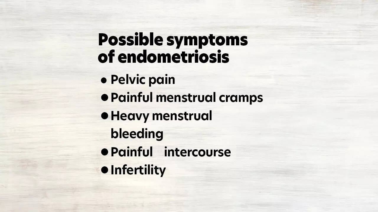 Possible symptoms of endometriosis