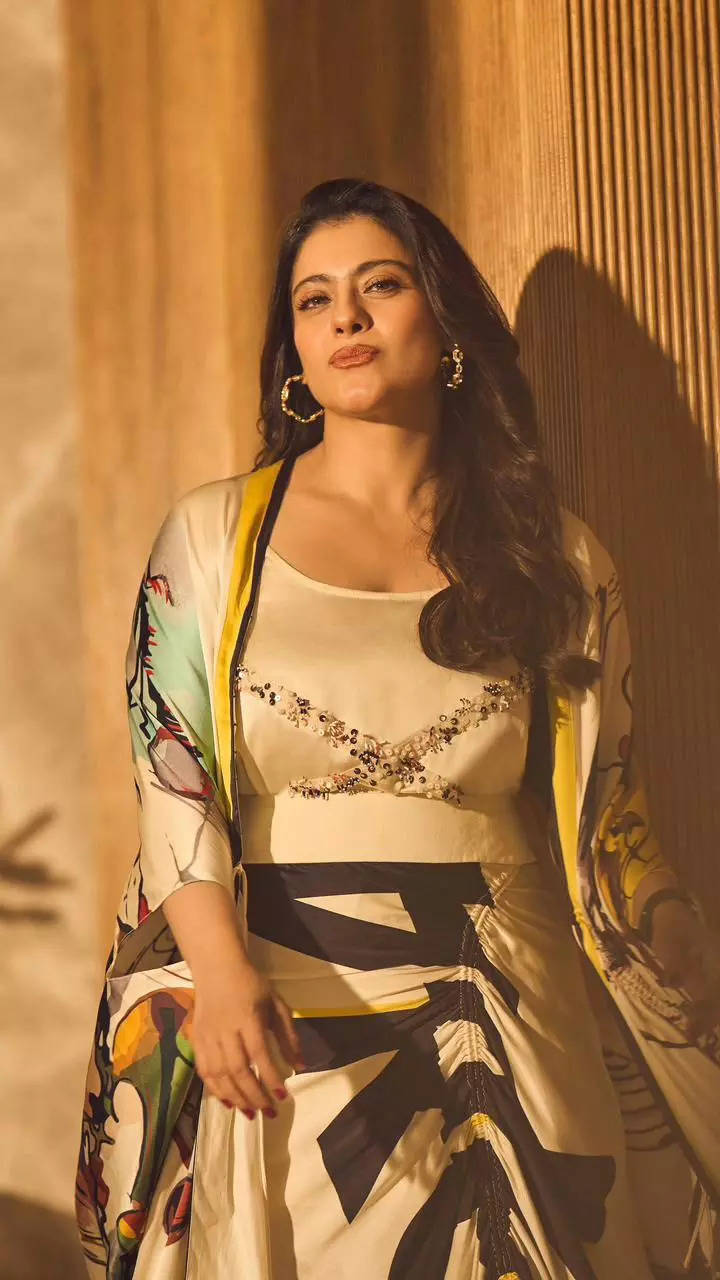 Kajol stuns in funky party outfit