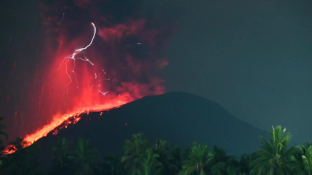 Indonesia's Mount Ibu erupts as disaster agency warns of possible floods, cold lava flow