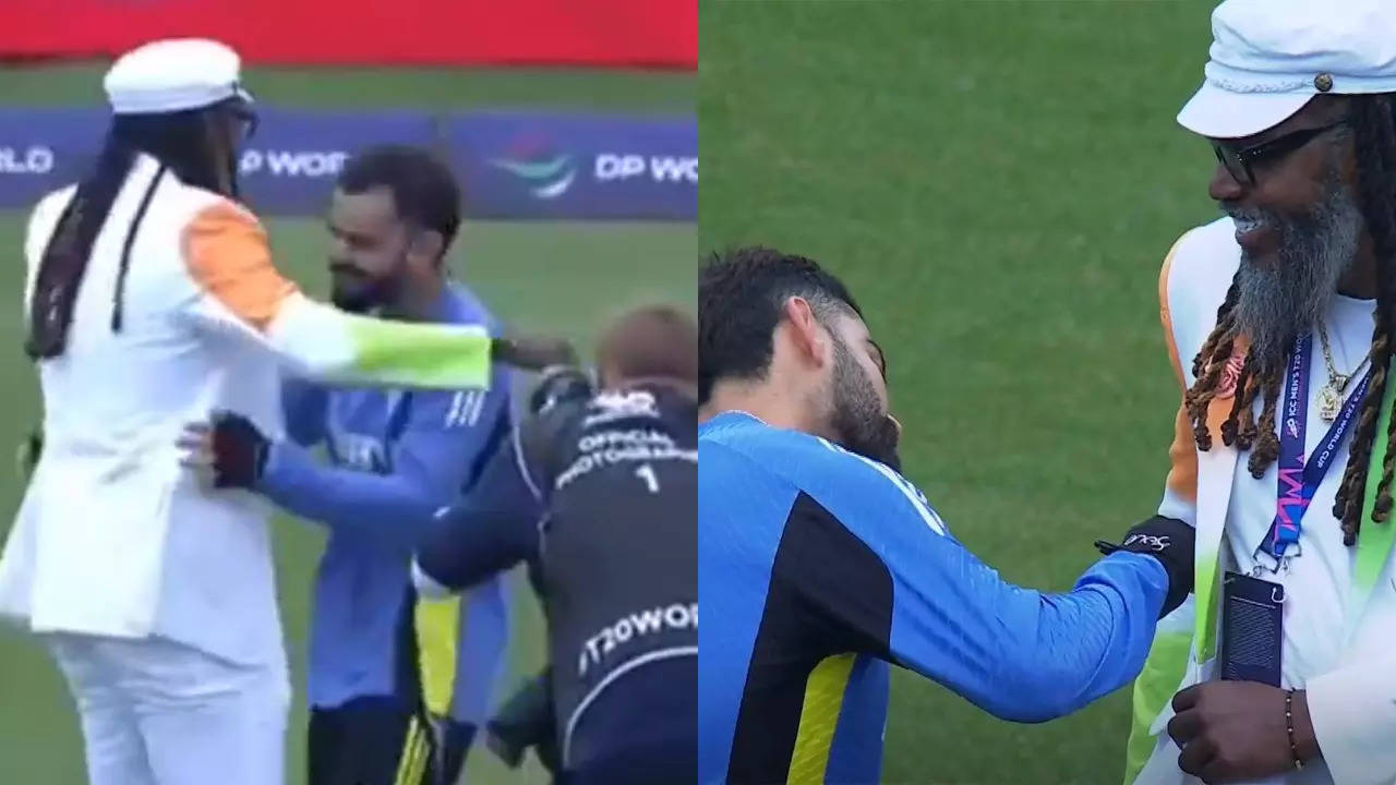 Watch: Kohli greets Gayle in charismatic style in New York