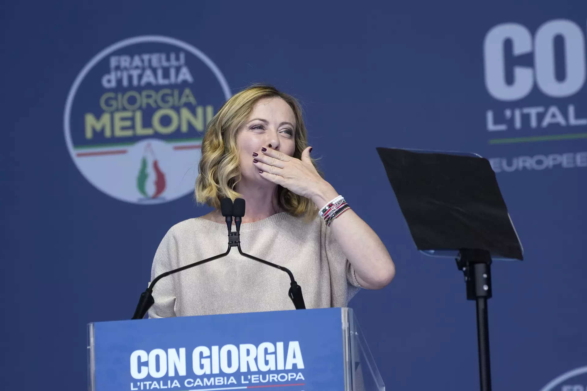 Italy’s Giorgia Meloni wins EU vote as far-right gains across the bloc
