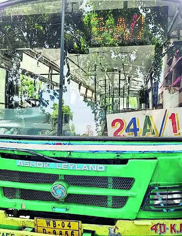Close shave: Door of speeding bus comes off near Moulali, passenger thrown off