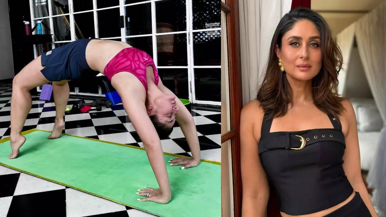 Kareena Kapoor Khan serves fitness inspiration as she aces 'Chakrasana' with Diljit Dosanjh's 'Vanilla' in the background - PICS inside | Hindi Movie News Filmymeet