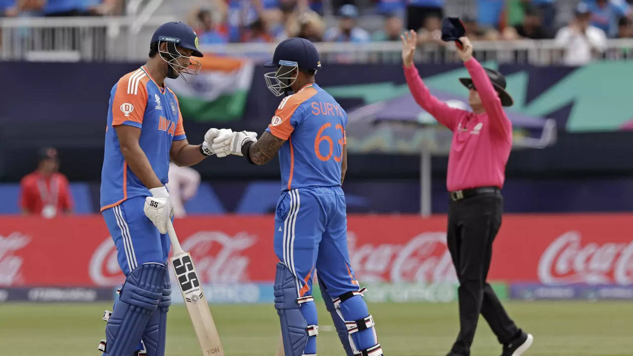 India 36/2 in 7.0 Overs | IND vs USA Live Score, T20 World Cup 2024: Suryakumar Yadav, Rishabh Pant resurrect India vs USA – The Times of India