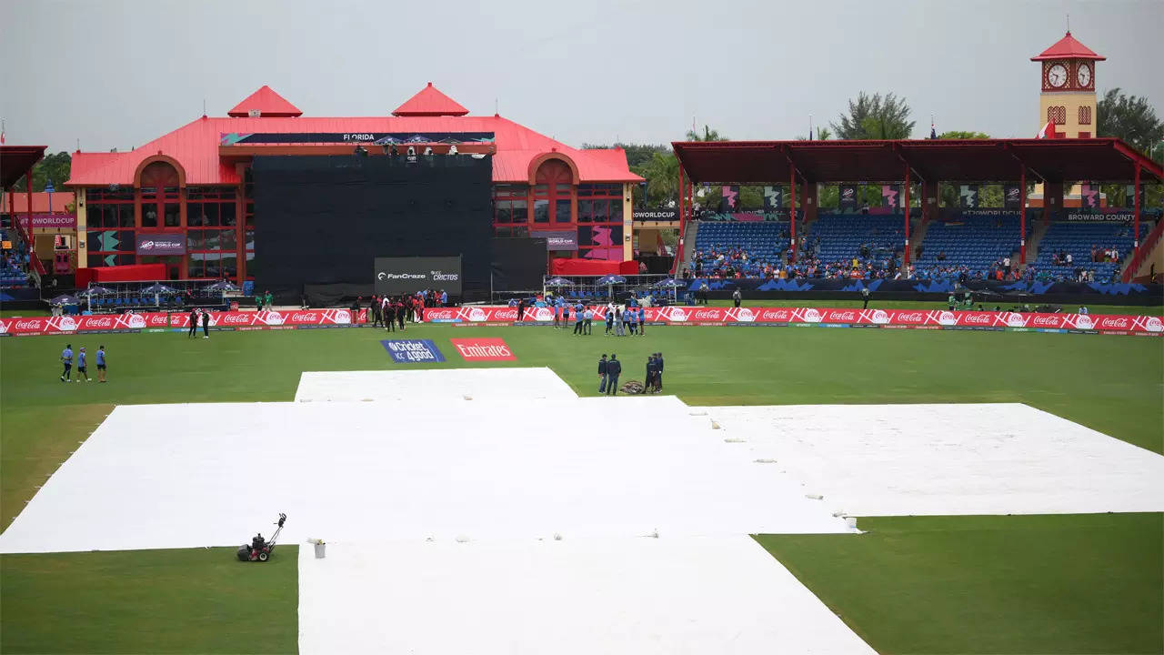 IND vs CAN Live Score, T20 World Cup 2024: Wet outfield delays toss of India vs Canada Group A game in Florida – The Times of India