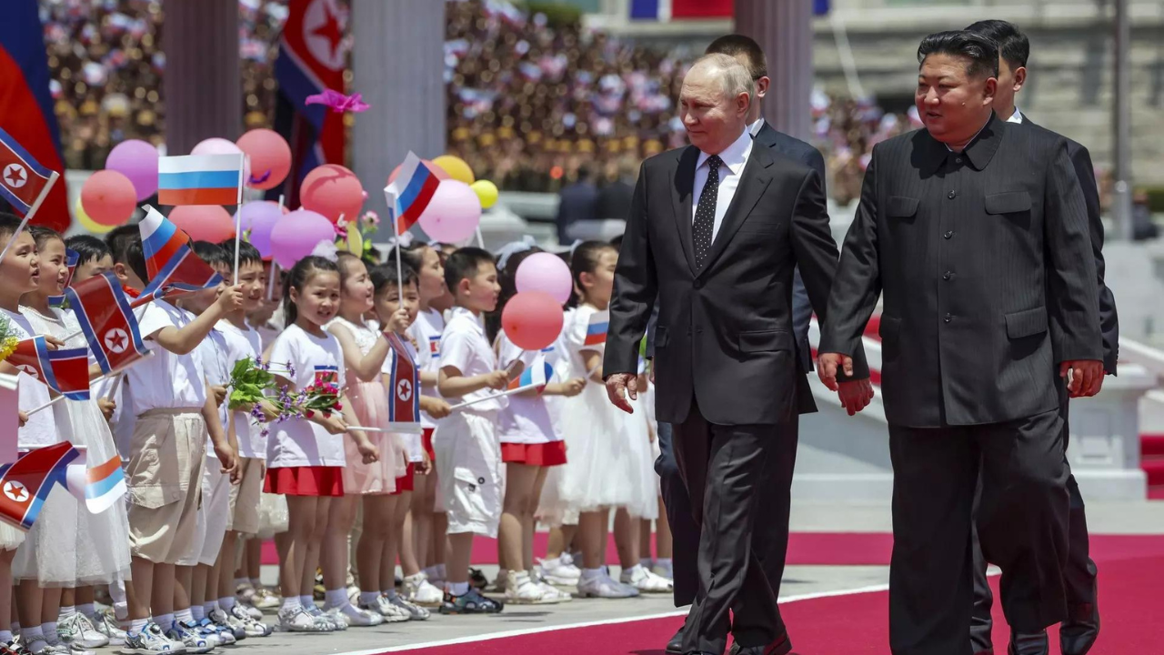Kim Jong Un vows support for Russia's military actions in Ukraine as Putin visits North Korea