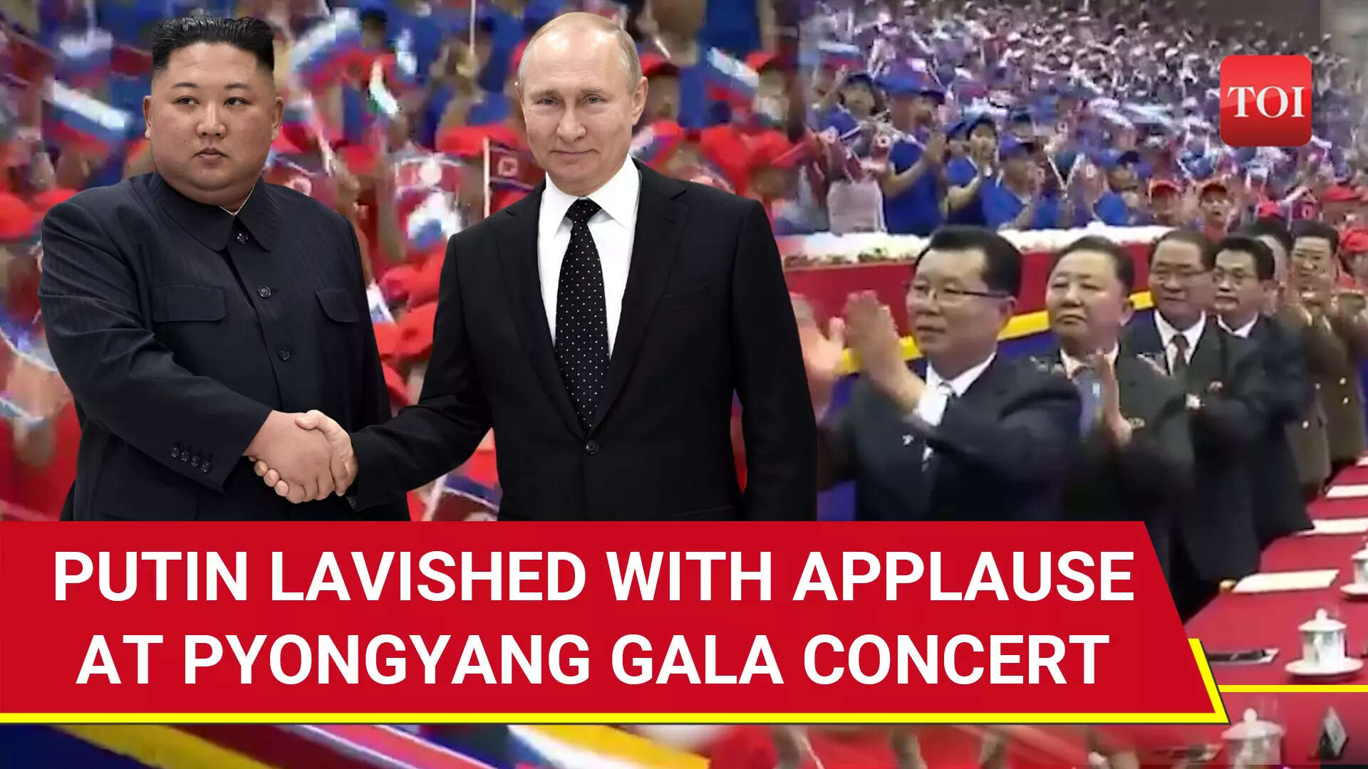Putin Concert Putin Gets Rapturous Reception At Pyongyang Concert; North Koreans ...