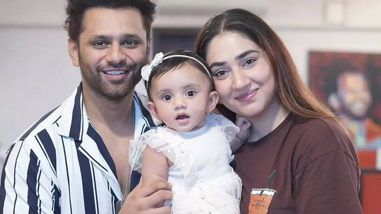 Rahul Vaidya and Disha Parmar share adorable moments as their daughter turns 9-months old; see pics