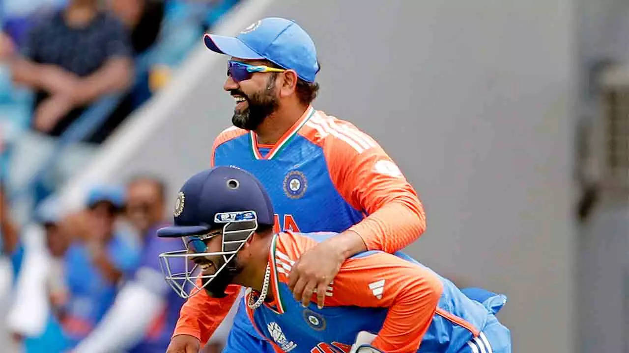 'All yours...': Rohit to Pant after keeper calls for a catch - Watch