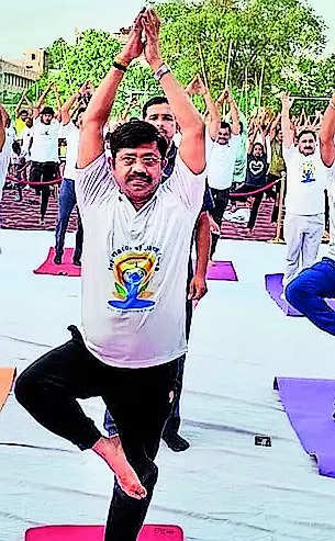 City pledges for healthy mind & body by including yoga in life