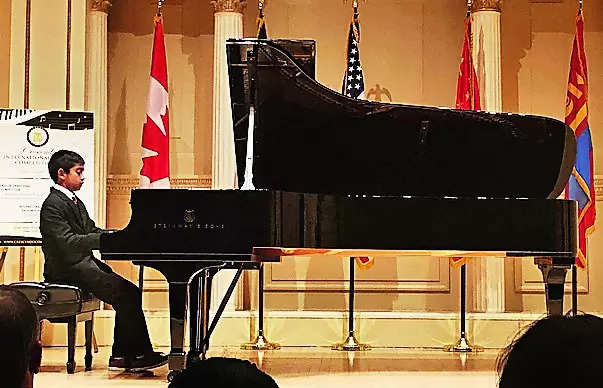 Odia boy wins piano contest in NY