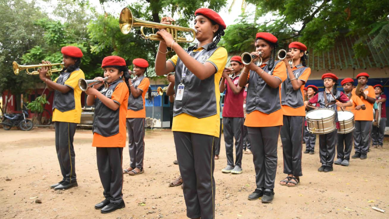Coimbatore corporation school forms band