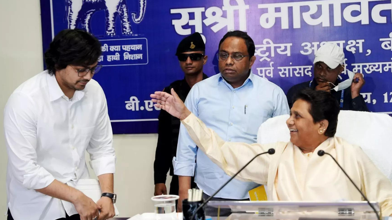 BSP chief Mayawati reinstates nephew Akash as successor
