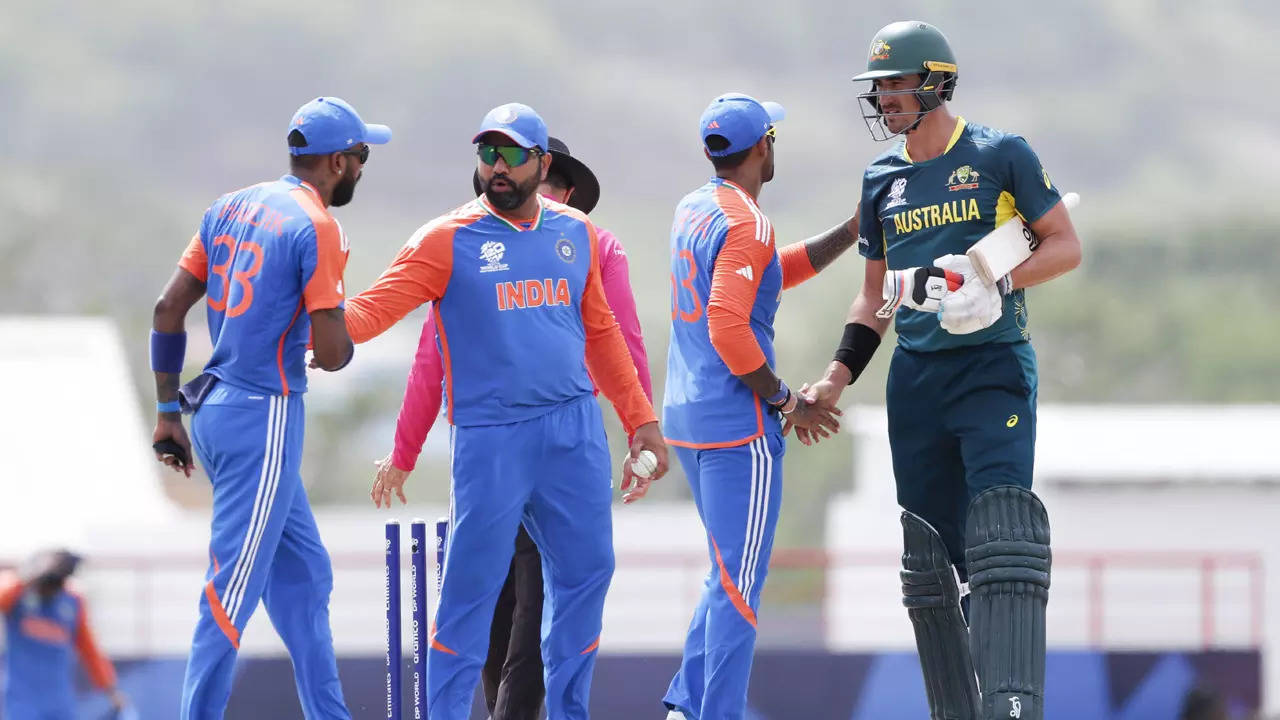 T20 WC: Rohit Sharma shines as India beat Australia to enter semis