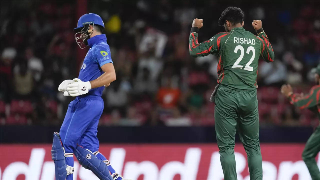 Live Score: Rain interrupts Afghanistan vs Bangladesh T20 World Cup 2024 match, Bangladesh limits Afghanistan to 115/5
