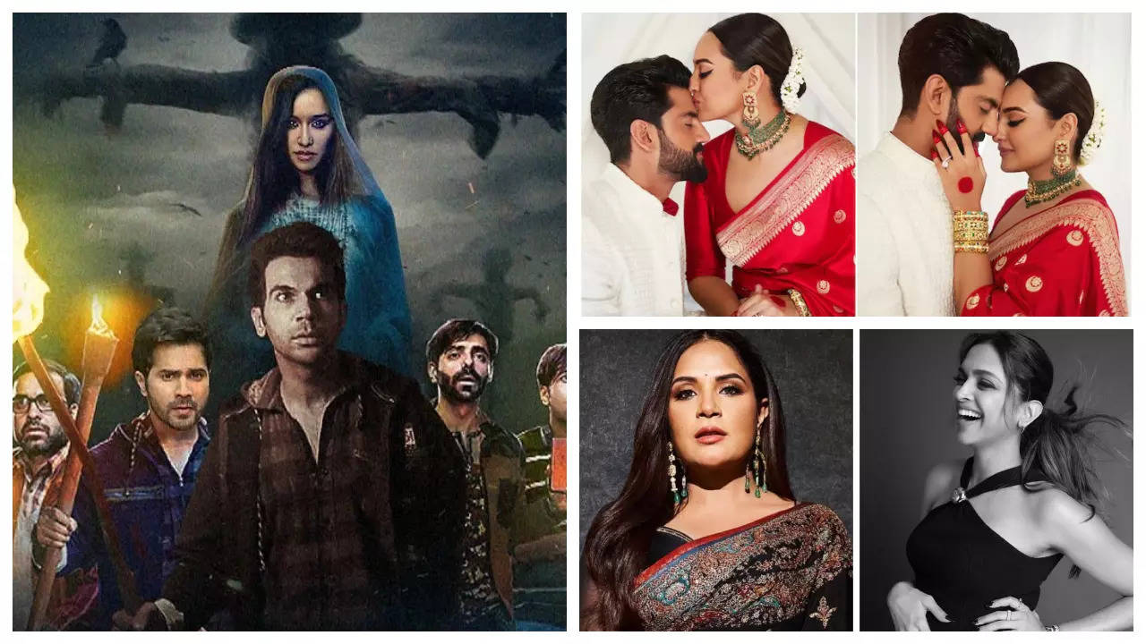 Makers of 'Stree 2' unveil its teaser, Richa Chadha comes out in support of Deepika Padukone, Sonakshi Sinha and Zaheer Iqbal's unseen photo from wedding reception: Top 5 entertainment news of the day | Filmymeet