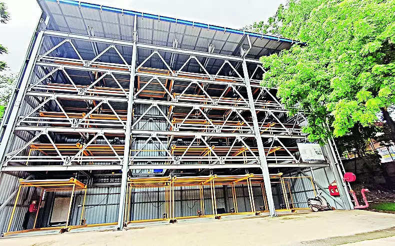 Puzzle car park built at Indira Gandhi Glass House remains unused; lack of publicity blamed