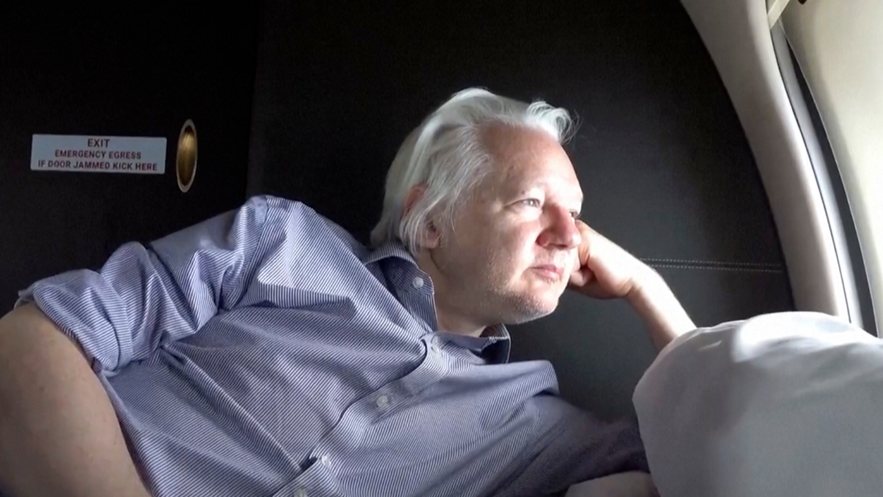 Watch: Julian Assange arrives in Australia as free man