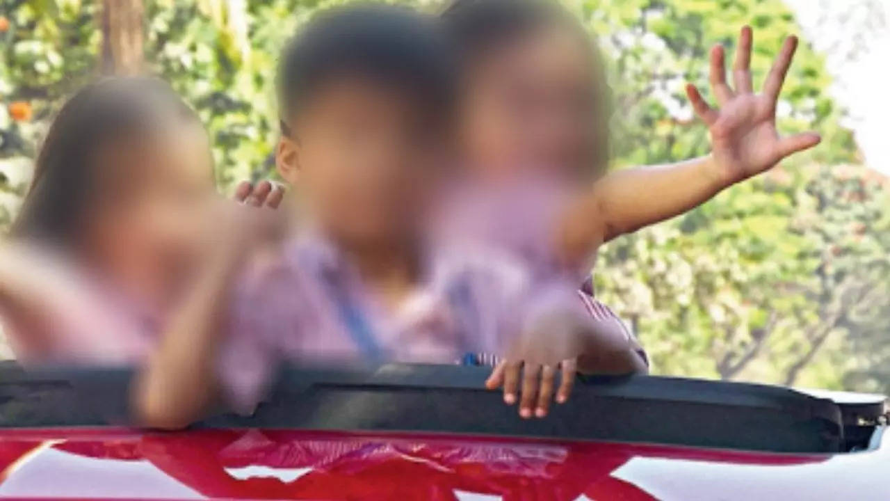 Bengaluru motorist penalised for allowing children to pop out of car sunroof