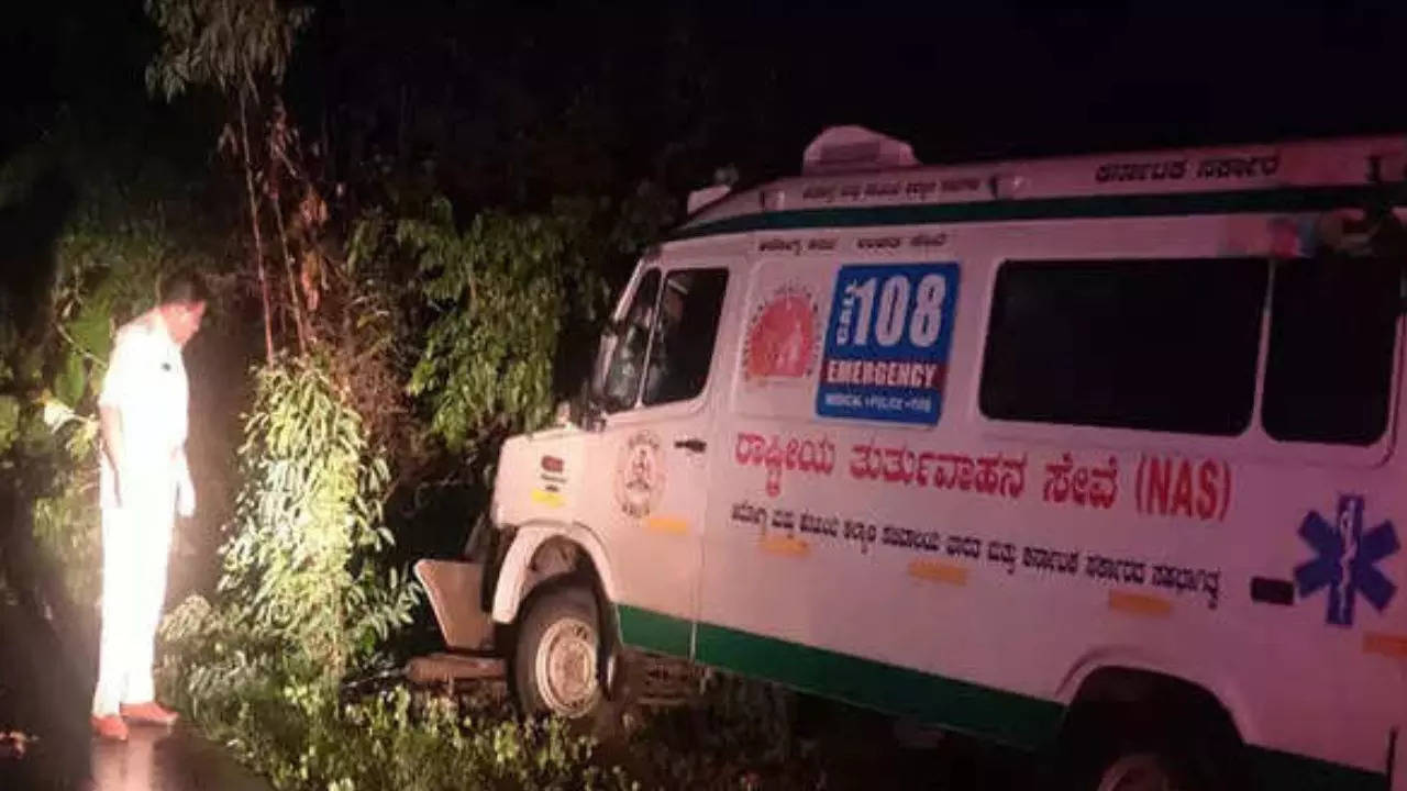 3 killed in ambulance-bike collision in Karnataka's Shimoga