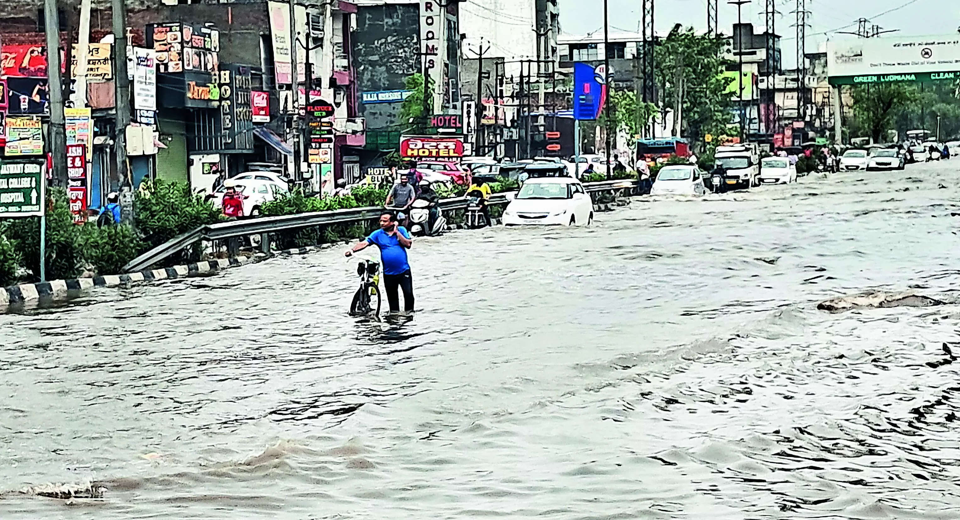 6.5cr stormwater drainage system fails after 1hr of rain