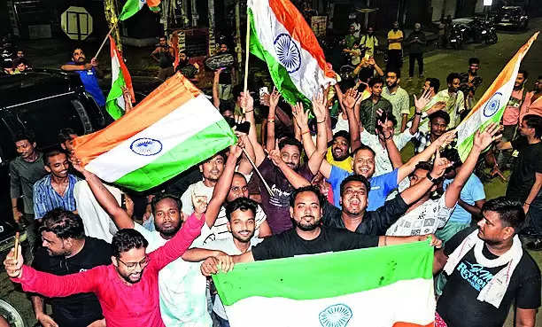 Streets reverberate with joyous celebration as India win WC title
