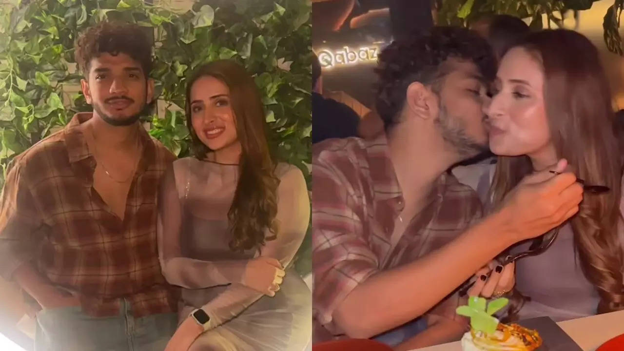 Munawar Faruqui and wife Mehzabeen’s romantic dinner night on their first month anniversary; watch video