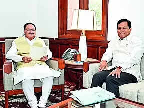 Sonowal meets Nadda, discusses Namrup nano urea plants