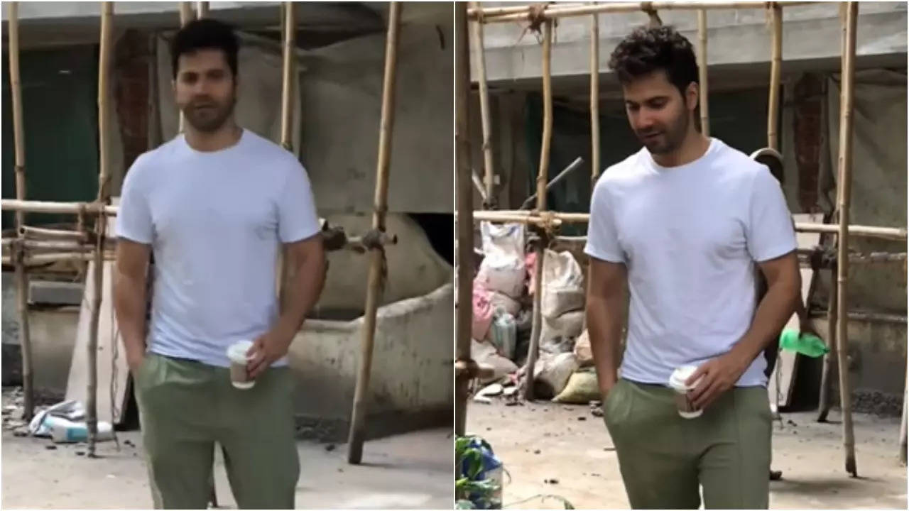 Video: Varun Dhawan's playful banter with paparazzi goes viral | Hindi Movie News Filmymeet