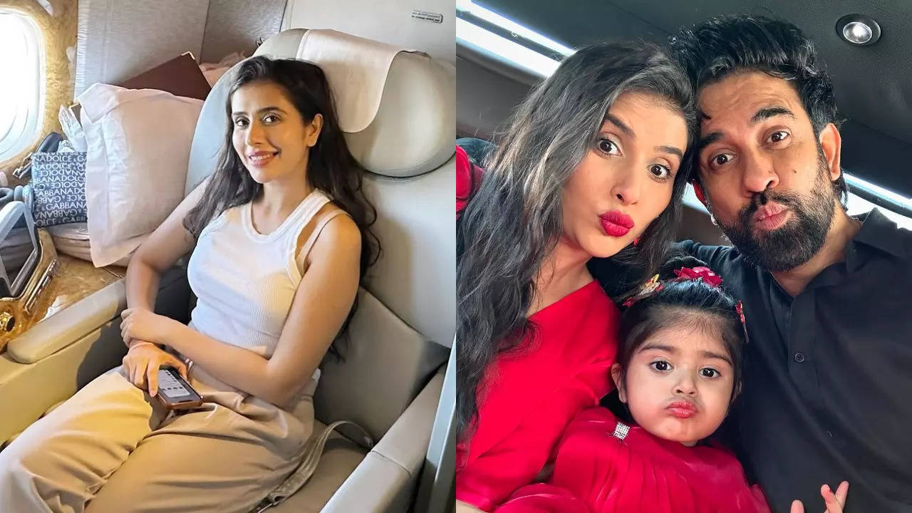 Charu Asopa shares flight pictures thanking former husband Rajeev Sen; the latter comments ‘Looking beautiful’