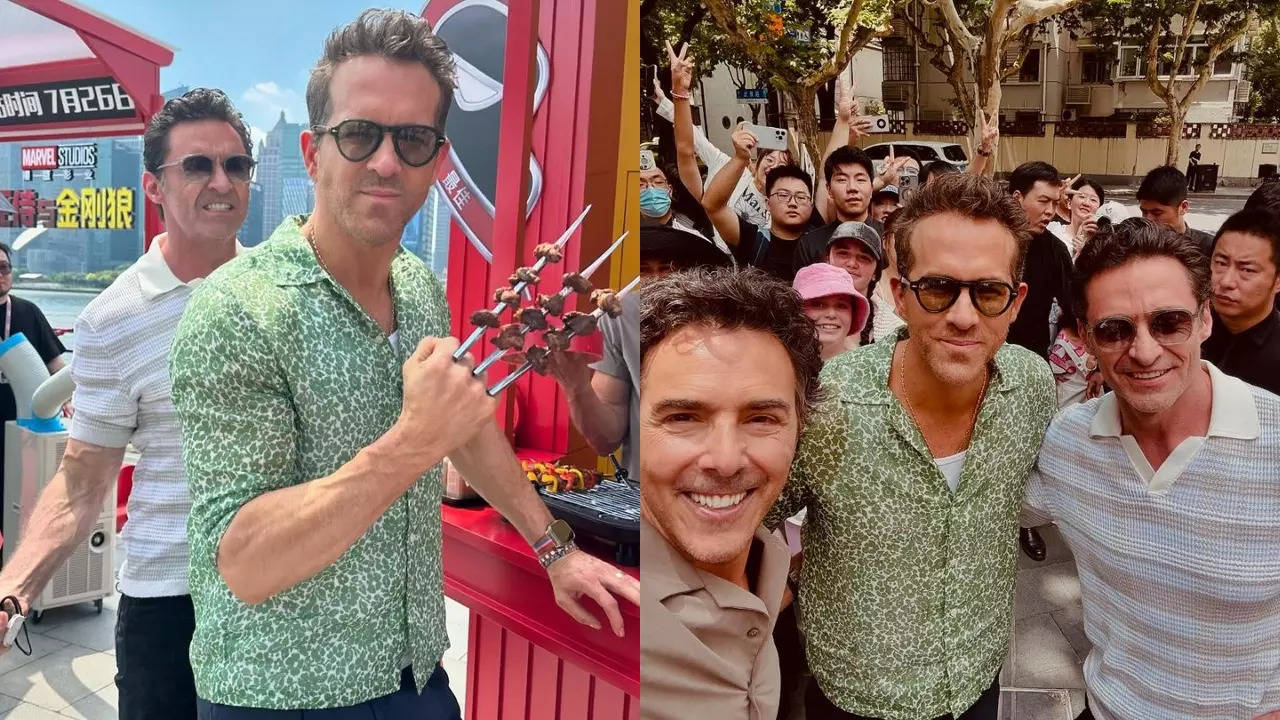 'Deadpool & Wolverine': Ryan Reynolds and Hugh Jackman bond on their promotional tour in Shanghai - See photos | Filmymeet