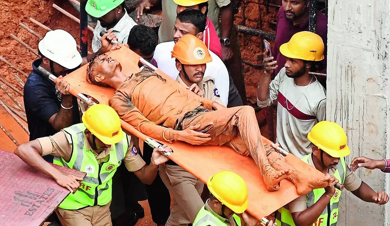 Labourer dies in mudslip at building site, another rescued