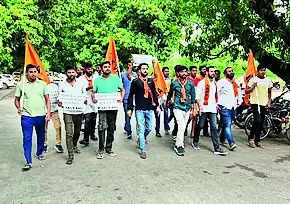 BHU unit of ABVP stages stir against irregularities on campus