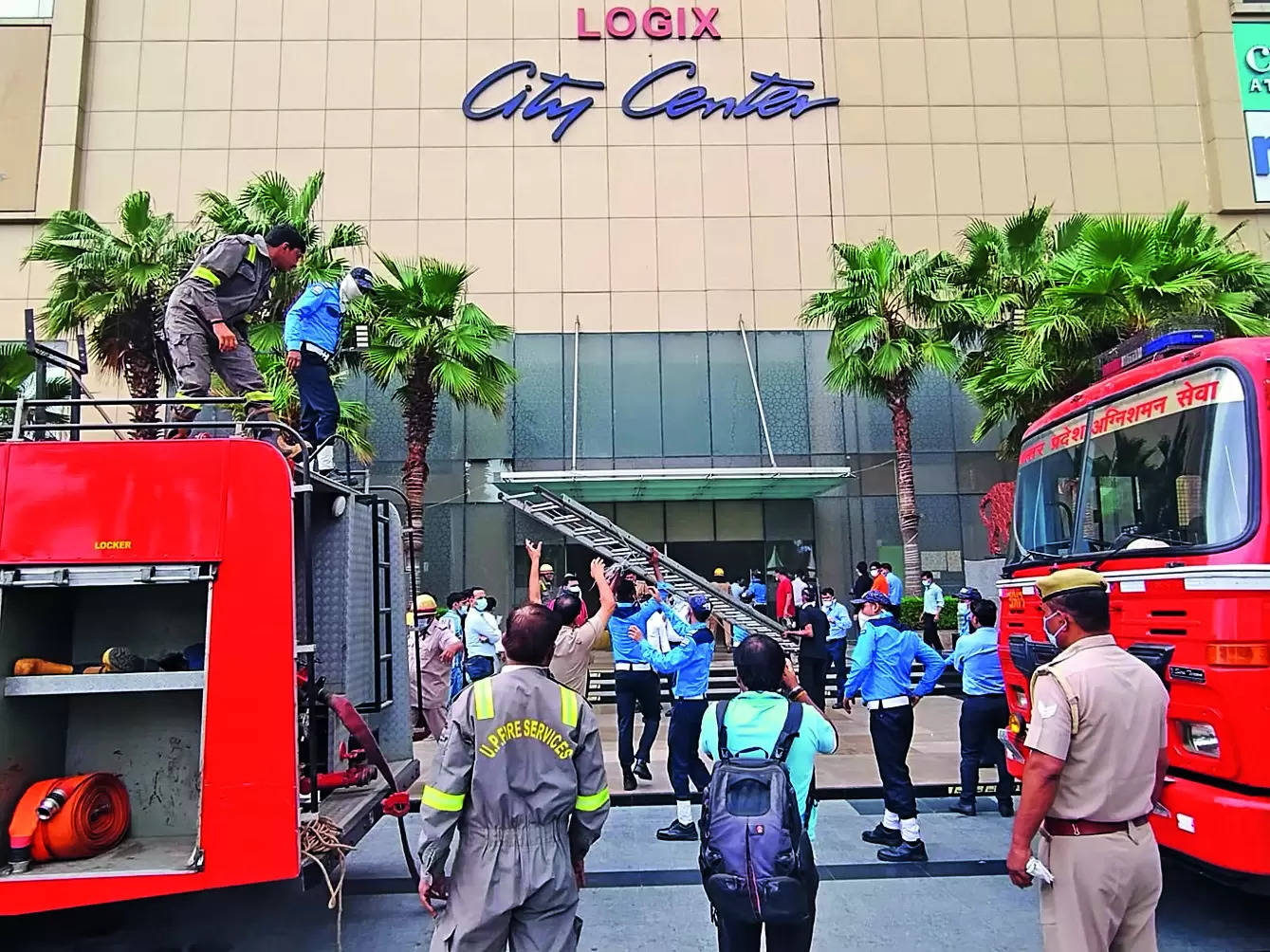 Sparked by short circuit? Fire breaks out at Noida's Logix mall