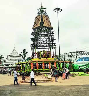 65-ft-high chariot of Baladevjew Temple set to roll