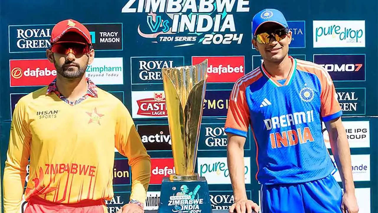 India thrash Zimbabwe by 100 runs in second T20I in Harare to level five- match series 1-1 - The Times of India