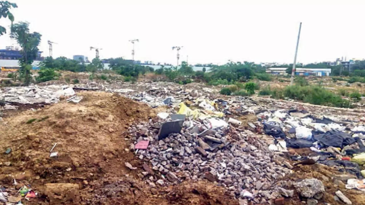 Gurgaon: 2 years on, construction waste piles up near school; not cleared yet
