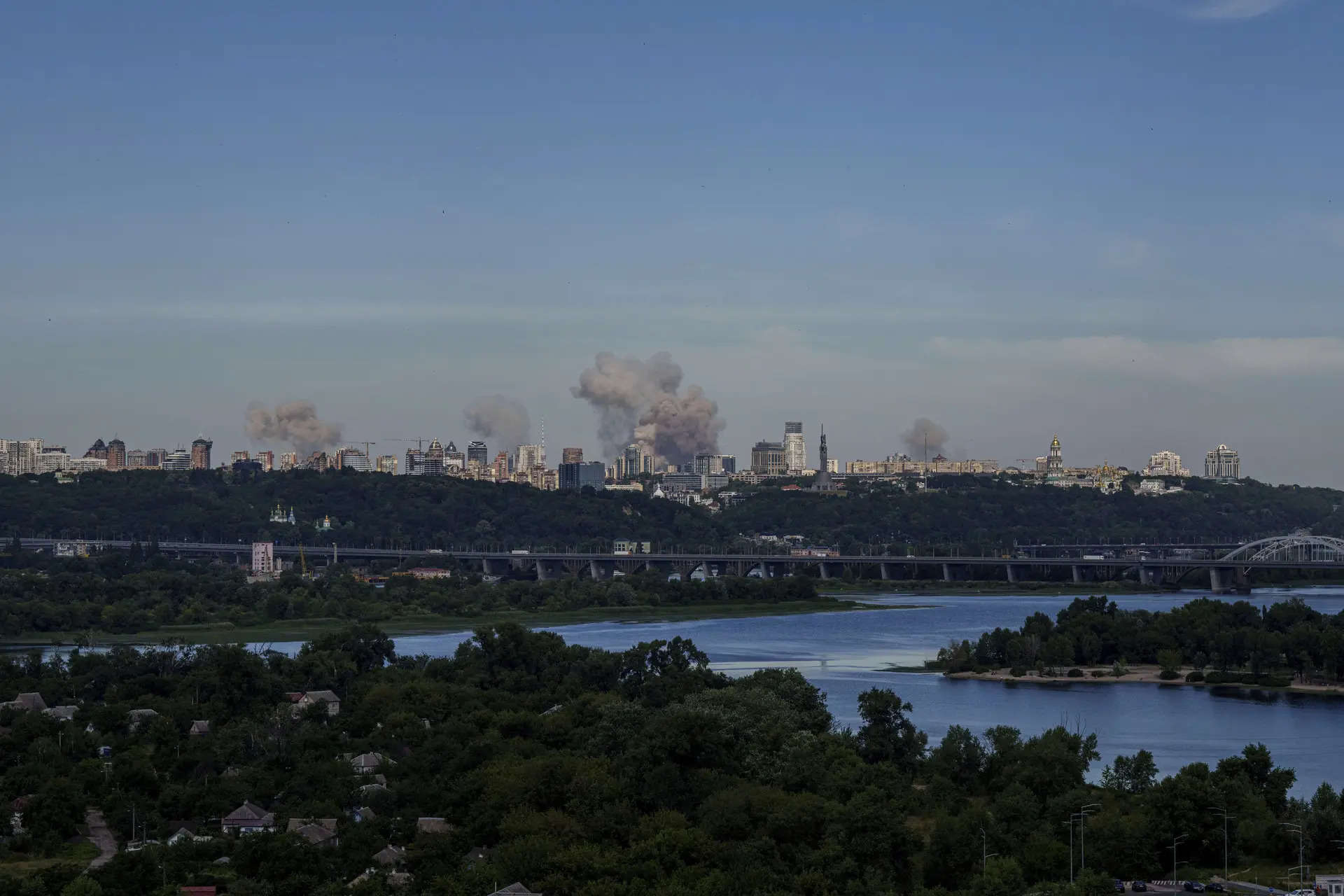 Russian missiles hit a children's hospital in the Ukrainian capital and kill at least 10 elsewhere