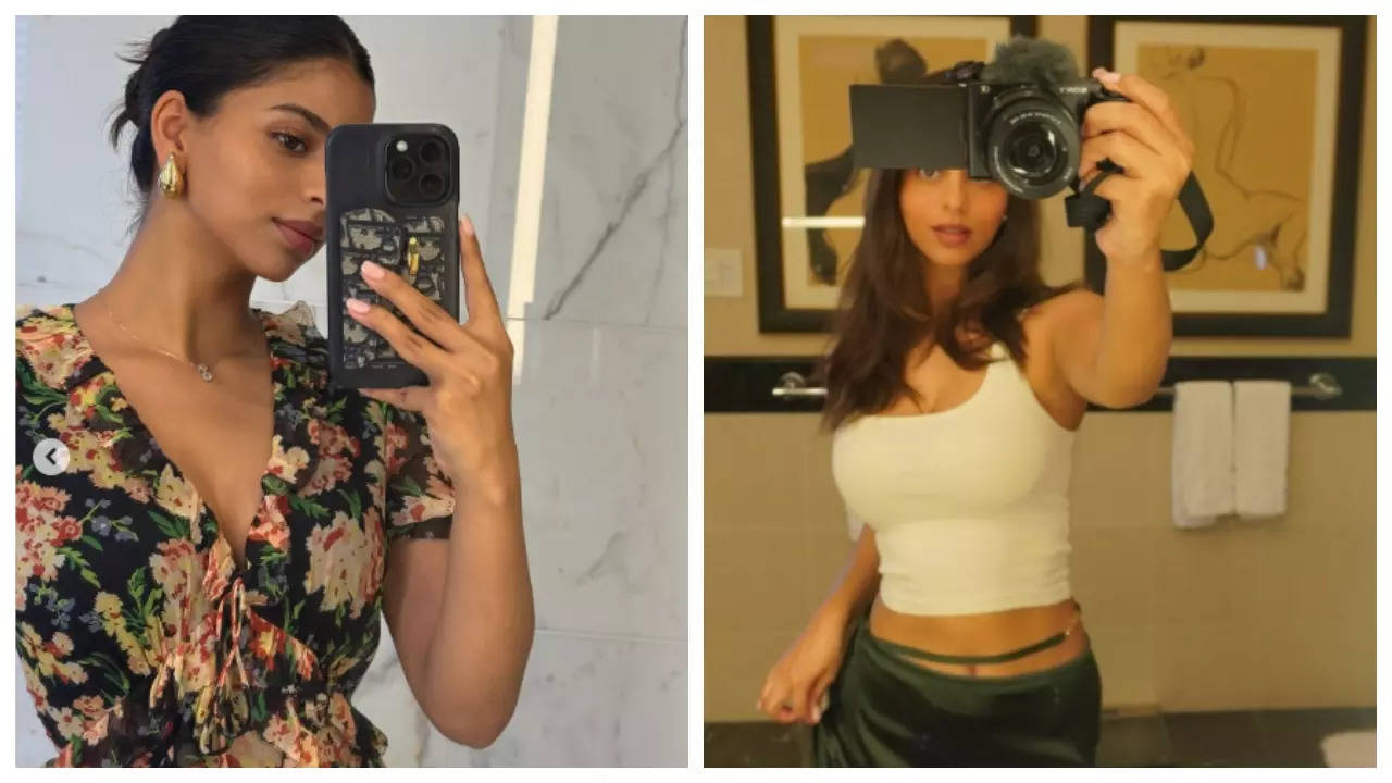 Suhana Khan shows off her camera skills with STUNNING mirror selfies from New York getaway with dad Shah Rukh Khan | Filmymeet